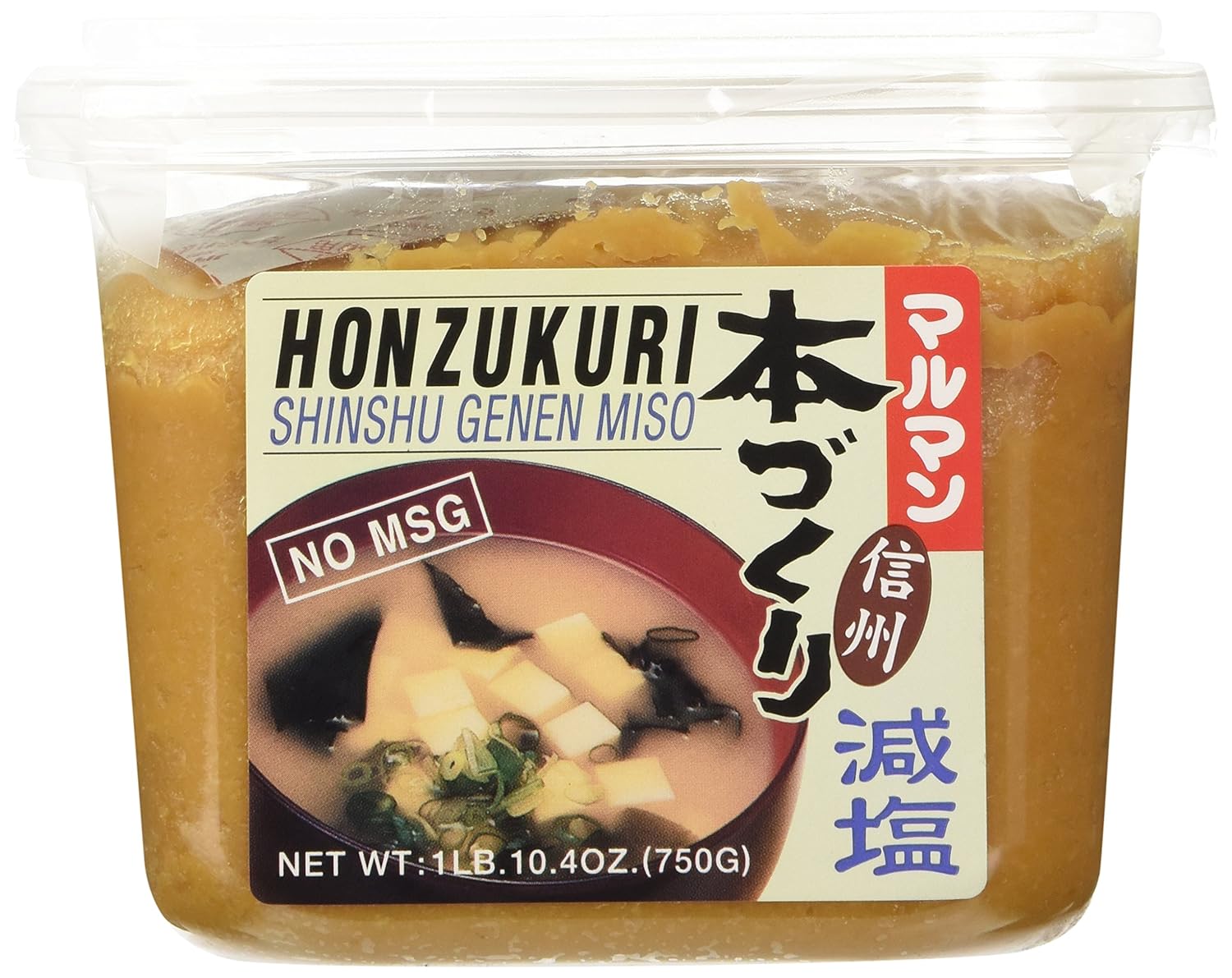 Amazon Com Honzokuri Low Salt Miso 26 4 Oz Miso Soups Grocery Gourmet Food