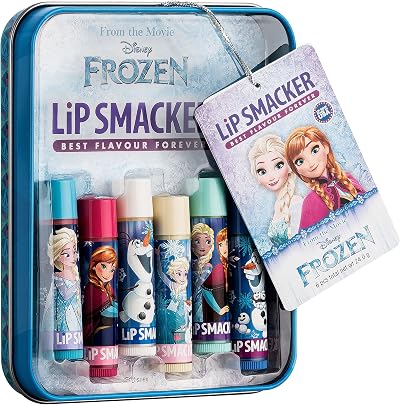 Lip Smacker Disney Frozen Tin Box 6pk Kids Lip Balm Hydrating Moisturizing