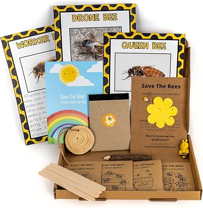 Healthy Family Save The Bees Kids Gardening Set Seed Kit for Children