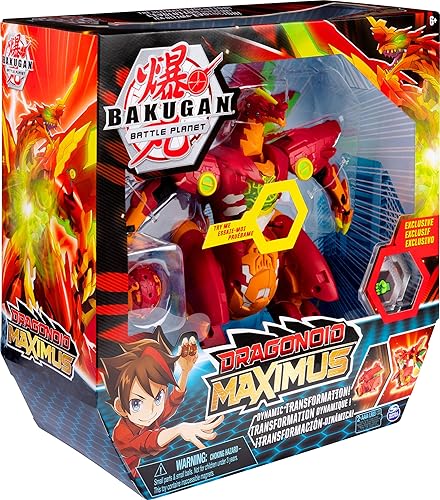 Bakugan, Dragonoid Maximus 8-Inch Transforming Figure with Lights