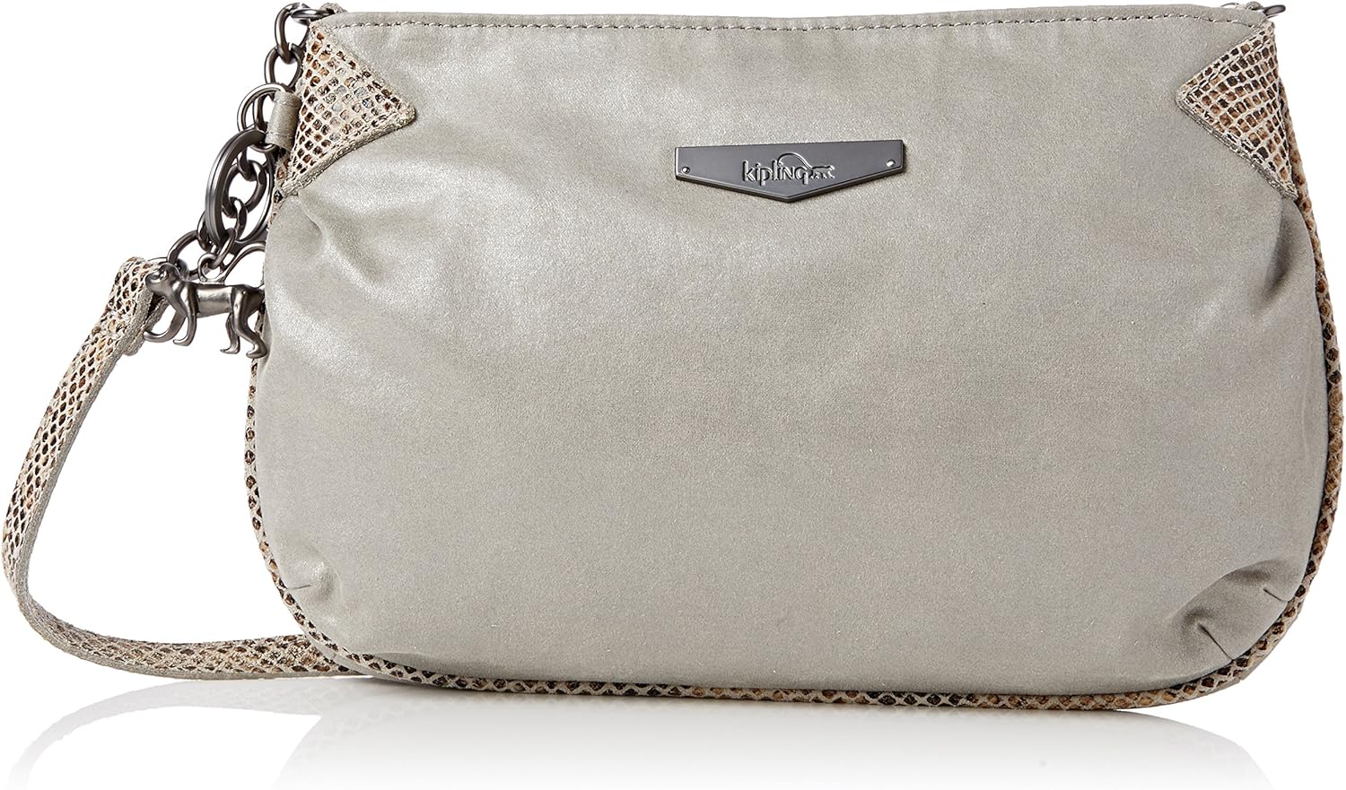 small silver shoulder bag