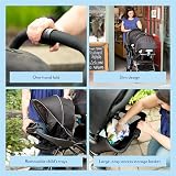 Graco Stadium Duo Tandem Pushchair Black Grey Suitable from birth to 3 yrs view 3