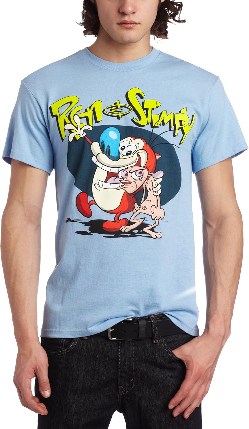 Nickelodeon Men's Ren N Stimpy TShirt Clothing