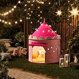 SONGMICS Princess Castle Play Tent Girls Kids Indoor Outdoor Teepee LPT01PK view 4