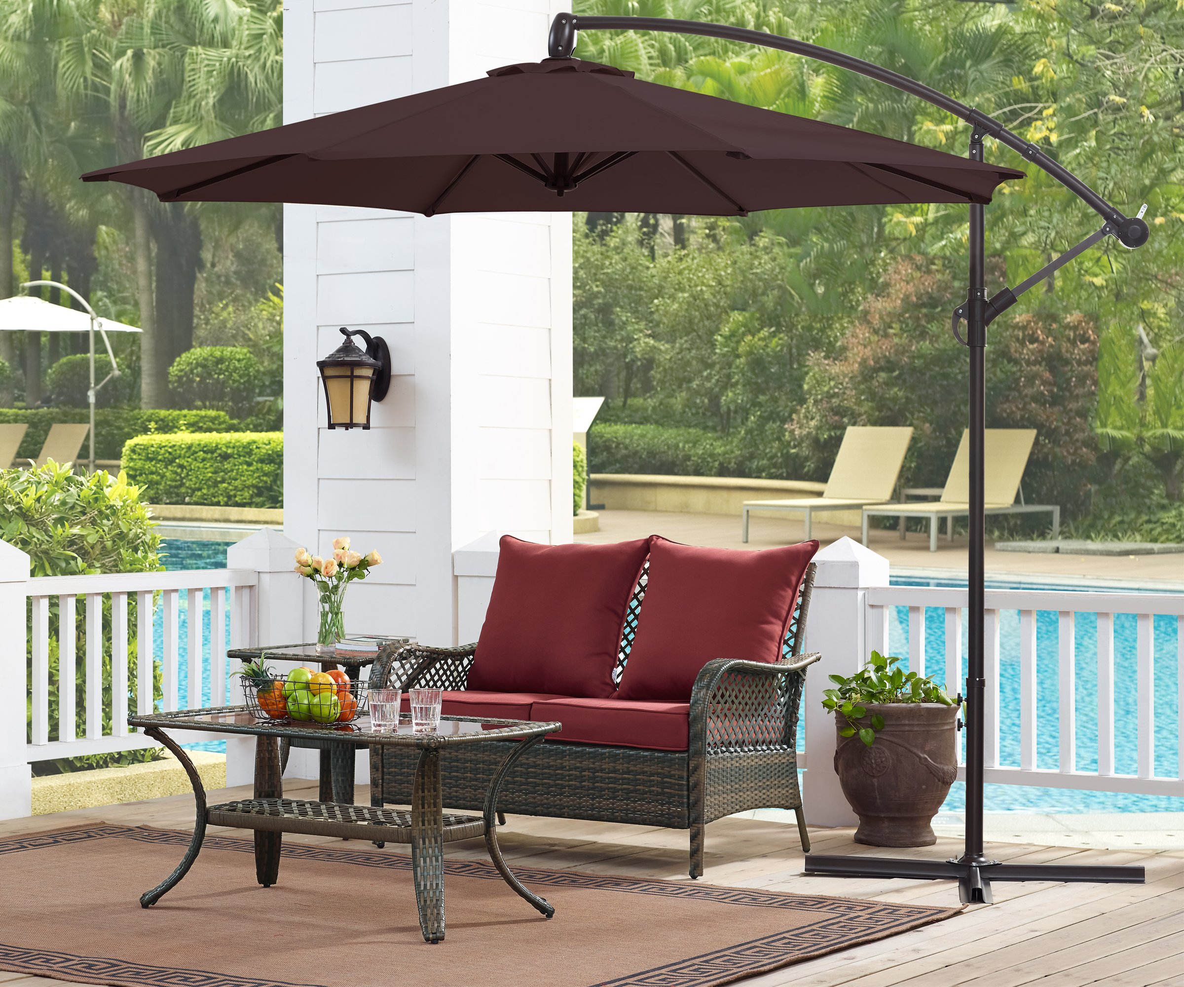 Ulax Furniture 10 Ft Offset Cantilever H Buy Online In Colombia At Desertcart