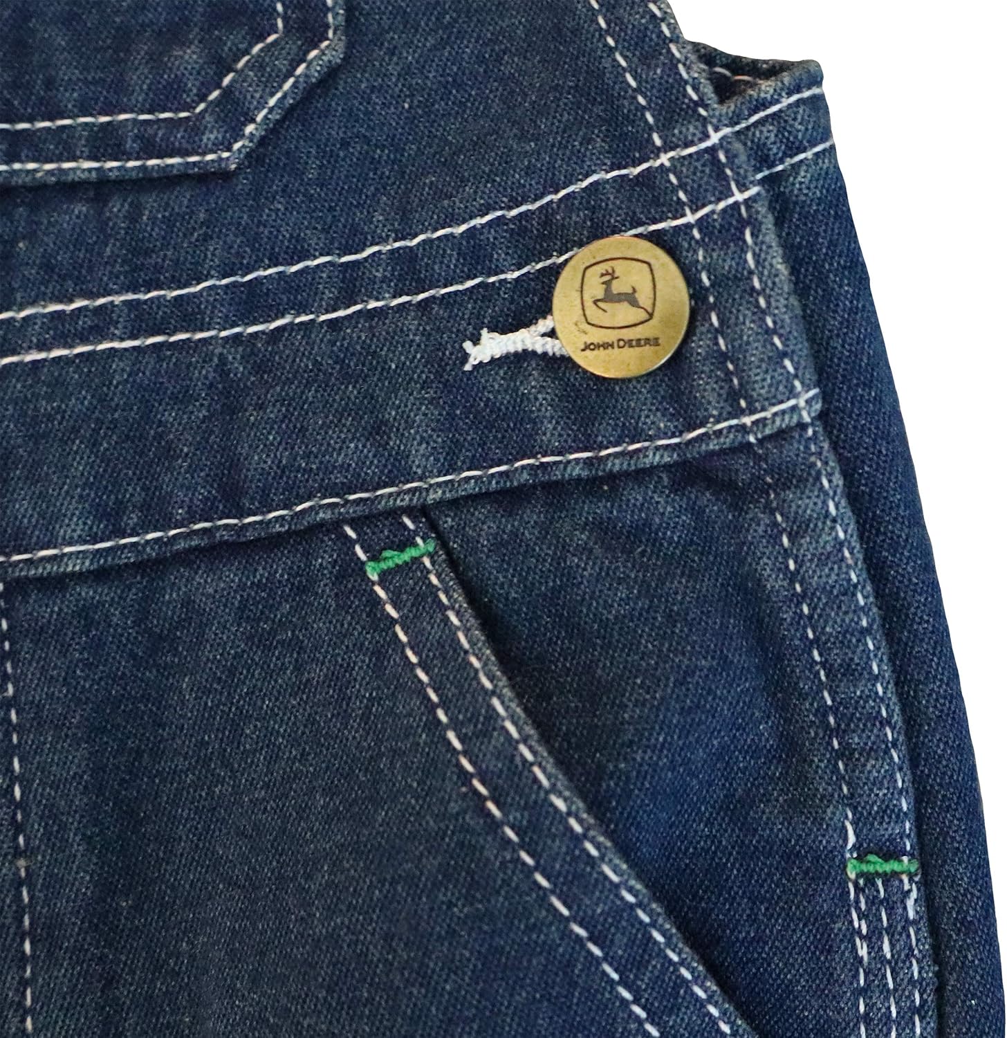 John Deere Boy Denim Overall Bib: Clothing