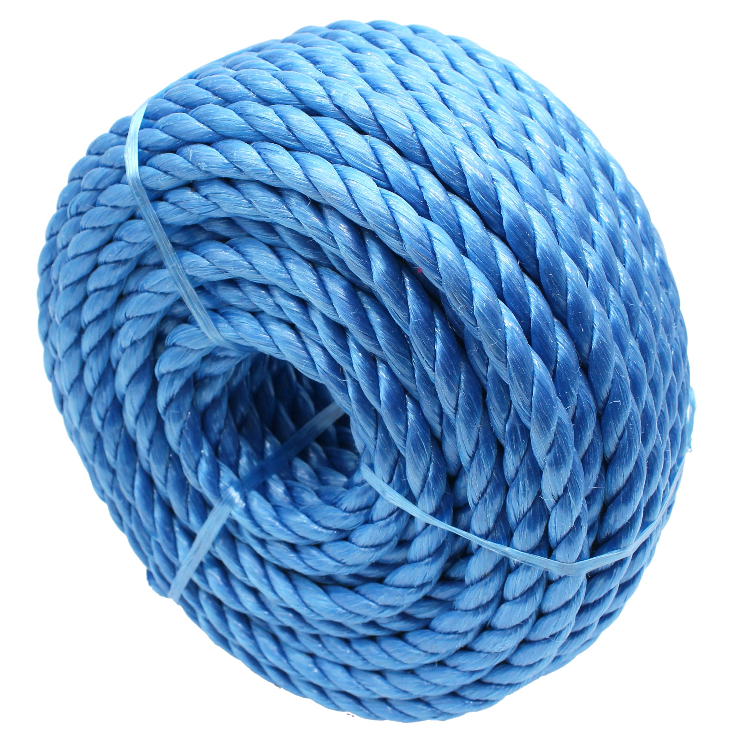 EAI Blue Rope General Purpose Polypropylene 12mm Diameter x 30 Metre Length Coil
