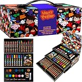Harry Potter Kids Art Set Colouring Pens Pencils Crayons Travel Case Gifts view 1