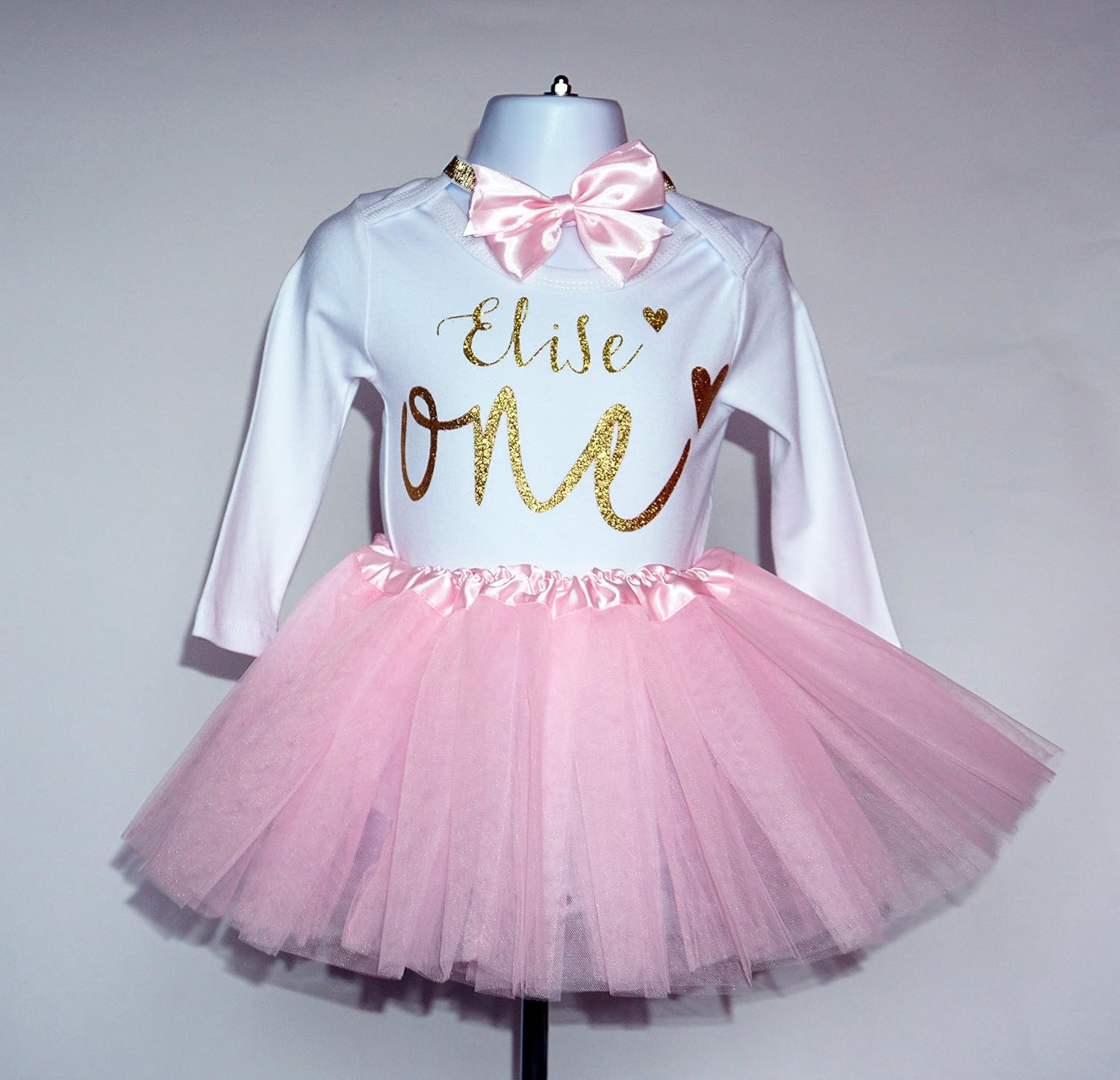 personalised baby girl 1st birthday outfit