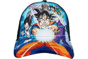 BIOWORLD Youth Dragon Ball Z Kids Boys All-Over Print Snapback Hat