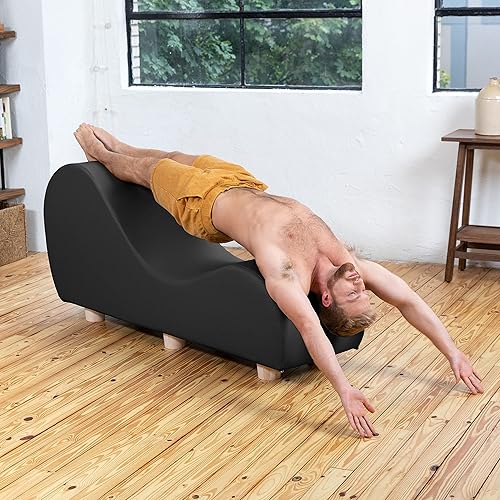 Avana Chaise Lounge Chair for Stretching and Relaxation, Hevea