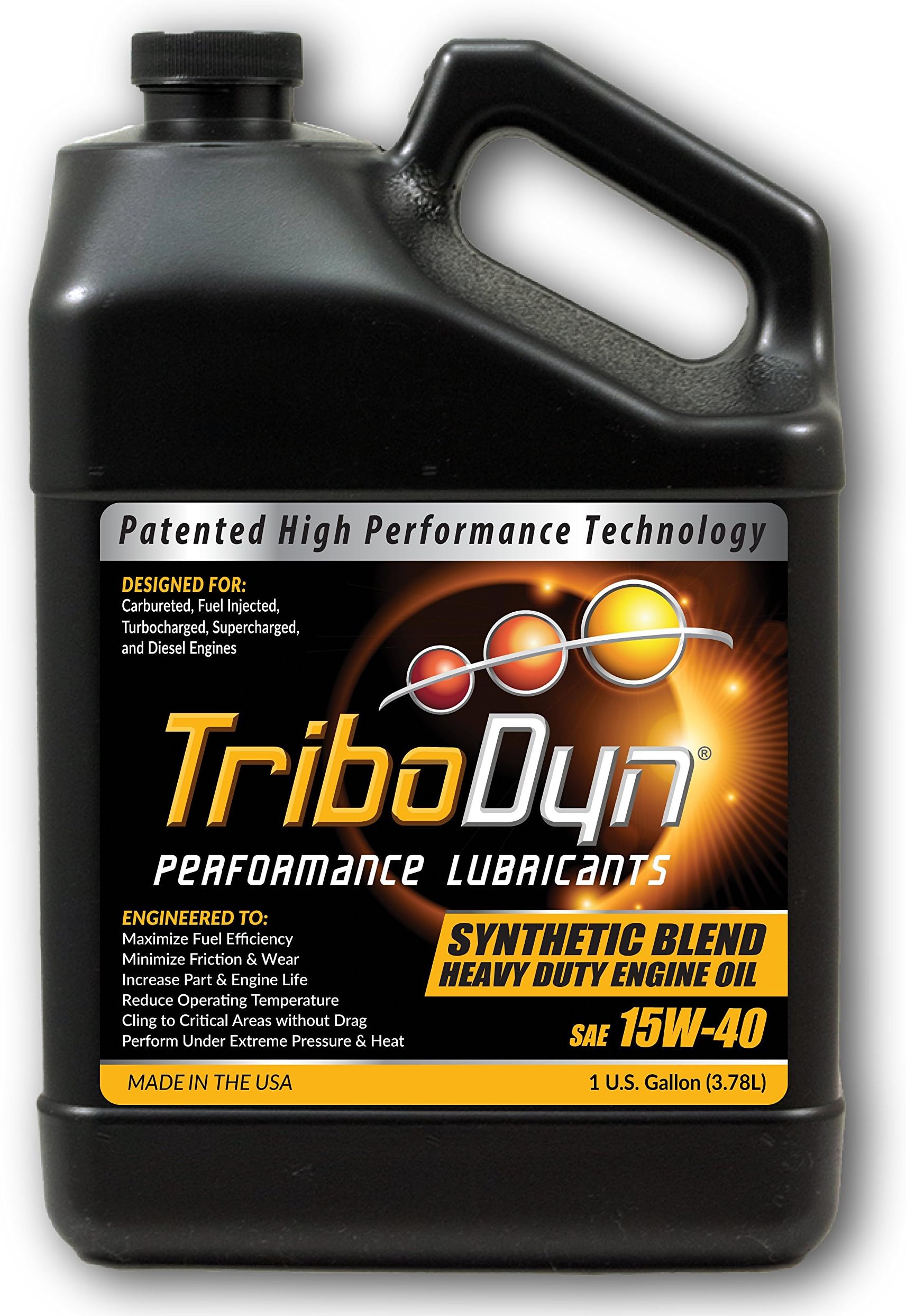 TRI-EX2 15W40 Synthetic Blend Engine Oil with Ceramic Coating (1 Gallon)