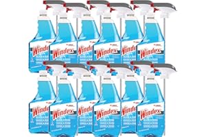SC Johnson Professional WINDEX Glass & More Cleaner, Streak-Free Shine 32 Oz Capped (Pack Of 12)