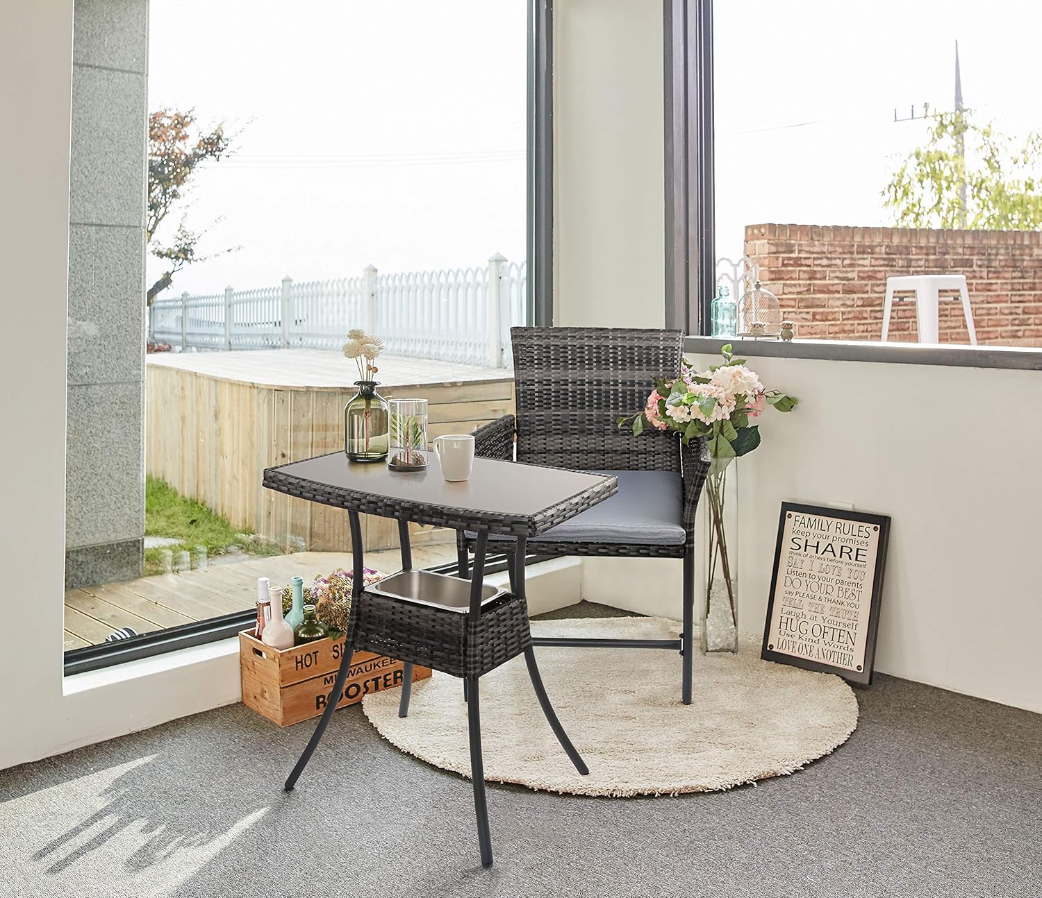 Conjunto mesa y sillas jardin resina | Todo Sillas