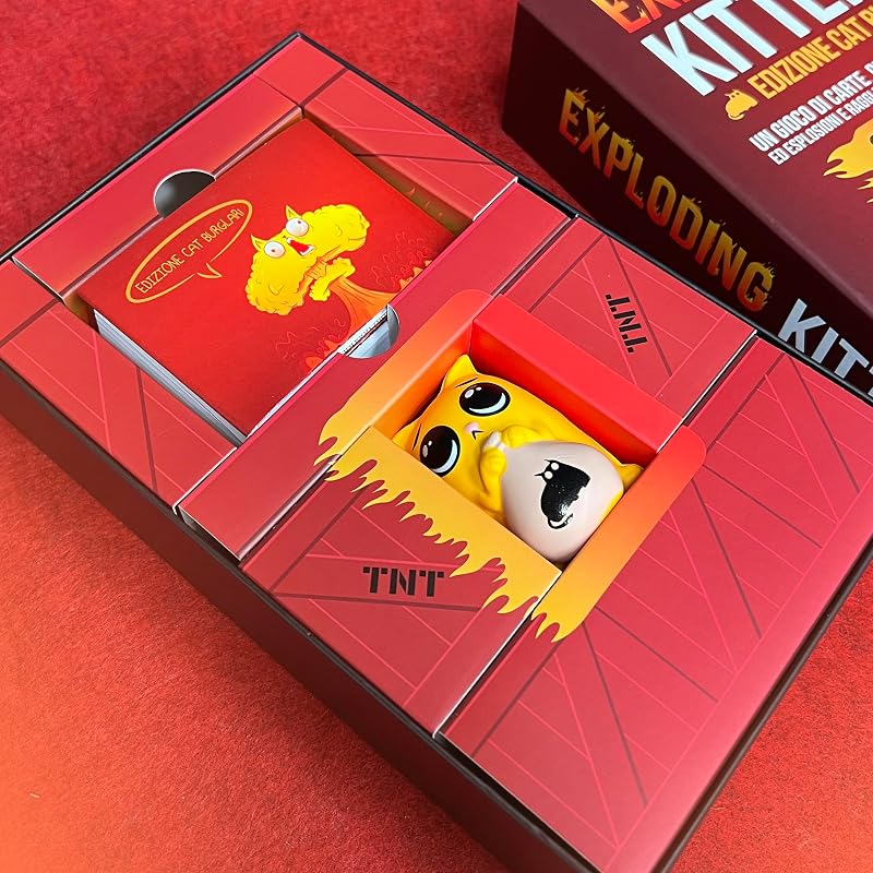 Asmodee Edition Cat Burglar – Brettspiel für Familien und Freunde – Spielkarten – lustiges und schnelles Partyspiel – 2 – 5 Spieler – 7+ Jahre – Italienische Ausgabe