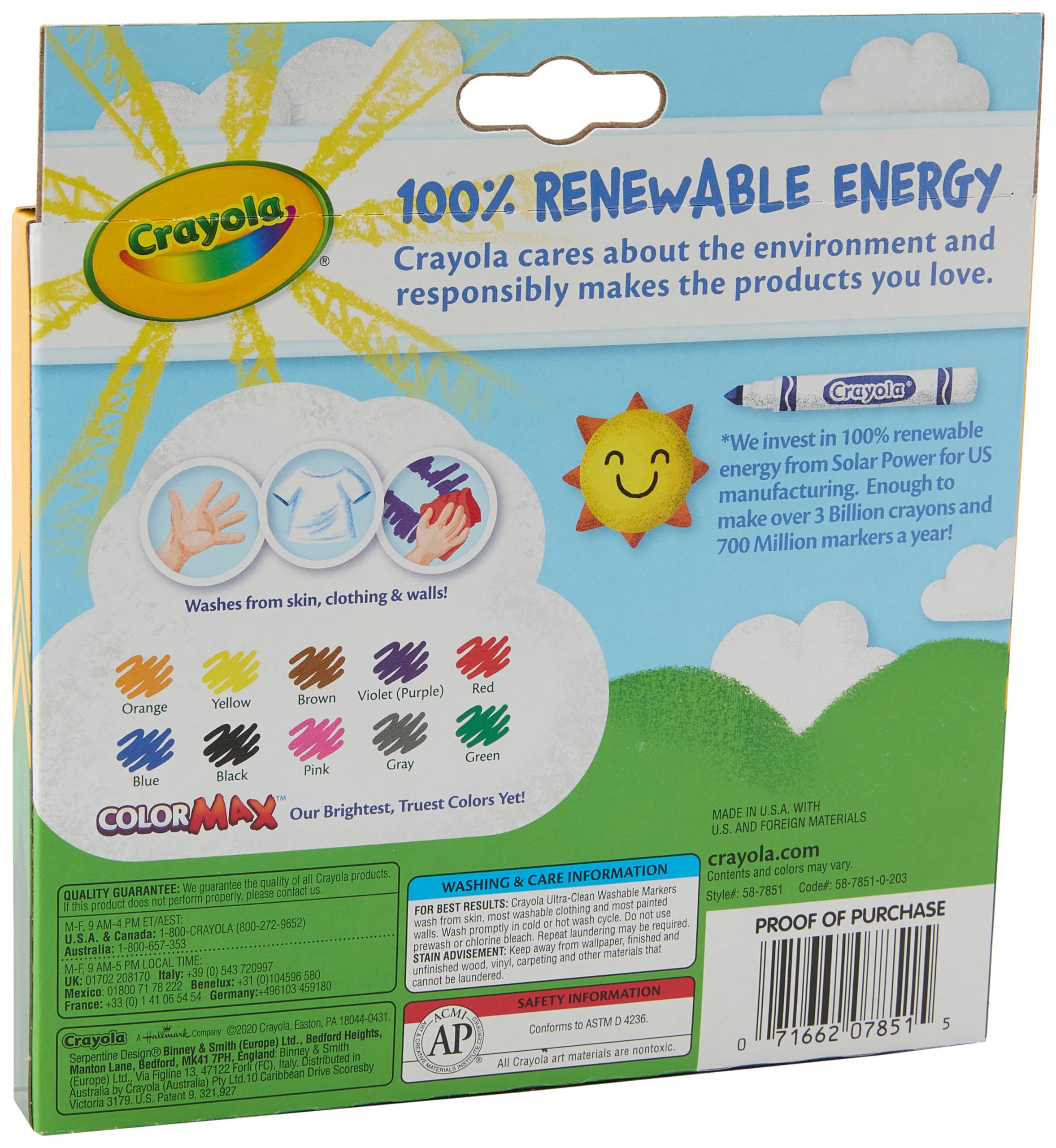 Crayola Broad Line Markers 10ct