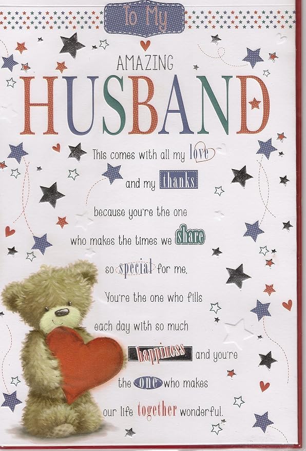 Husband Birthday Card Amazing Husband Card Love And Thanks Cute Husband birthday card amazing husband card love and thanks cute