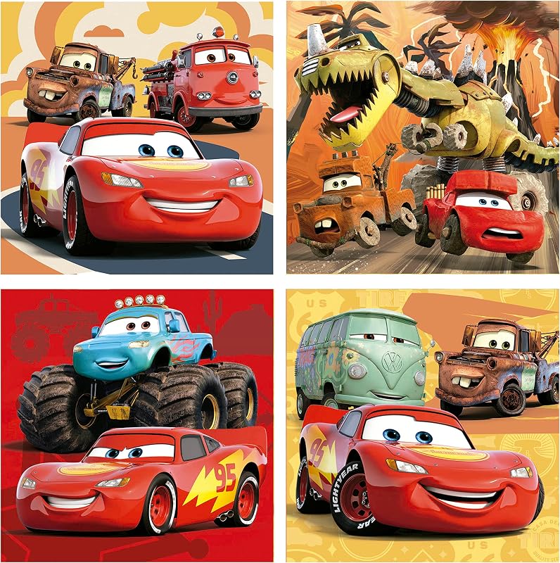 - Maleta Cars | Set de 4 Puzzles Infantiles progresivos de 12 a 25 Piezas | Medida aproximada una Vez montado: 16 x 16 cm | +3 años (19677) — foto 2 de 7