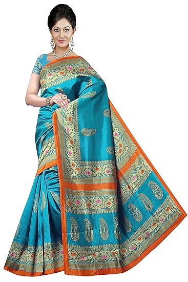 Winza Designer Womens Silk Saree with Blouse (ART-01)