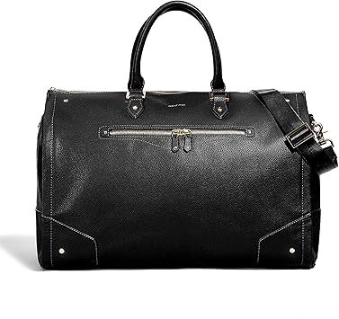 hook and albert leather garment weekender bag