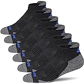 APTYID Men's Cushioned Athletic Running Ankle Socks (6 Pairs)
