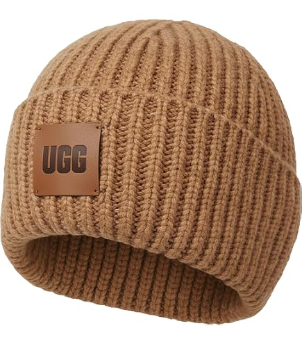 UGG Men's High Crown Beanie, Black II, One Size at Amazon Men's