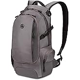 SwissGear 3598 Backpack, Narrow Daypack, Ideal for Commuting and School, Grey Ballistic