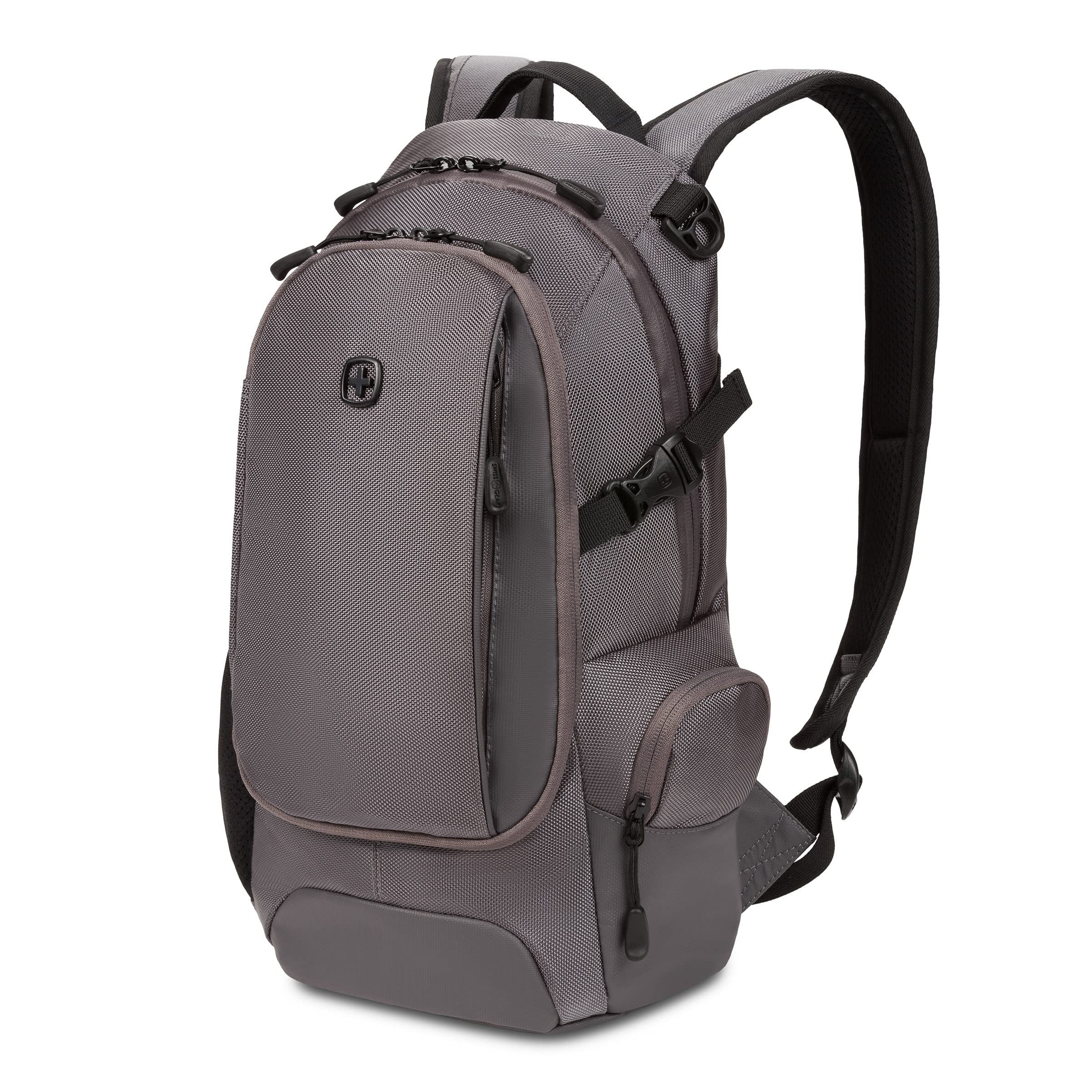 Photo 1 of SwissGear 3598 Backpack, Narrow Daypack, Ideal for Commuting and School, Grey Ballistic