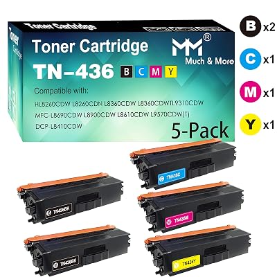2BKCMY Compatible TN436 Toner Cartridge 