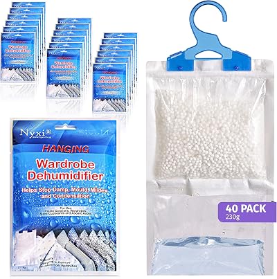 Nyxi Set of 40 Hanging Interior Dehumidifier Bags 230g Each