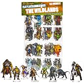 Arcknight Flat Plastic Miniatures: Wildlands; 62 Unique Wilderness-Themed Minis for DND 5e and Pathfinder; Affordable, Skinny Figurines for Dungeons and Dragons and Other Tabletop RPG Games