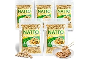 YAMASAN KYOTO UJI Japanese Natto Fermented Soybean 5 Set, Freeze-Dried Natto Beans, Japanese Probiotic and Prebiotic Superfood - Vitamin K, Low Sodium, Non-GMO, Vegan, Made in Japan, Set of 5, 5 x 70g(2.4oz)