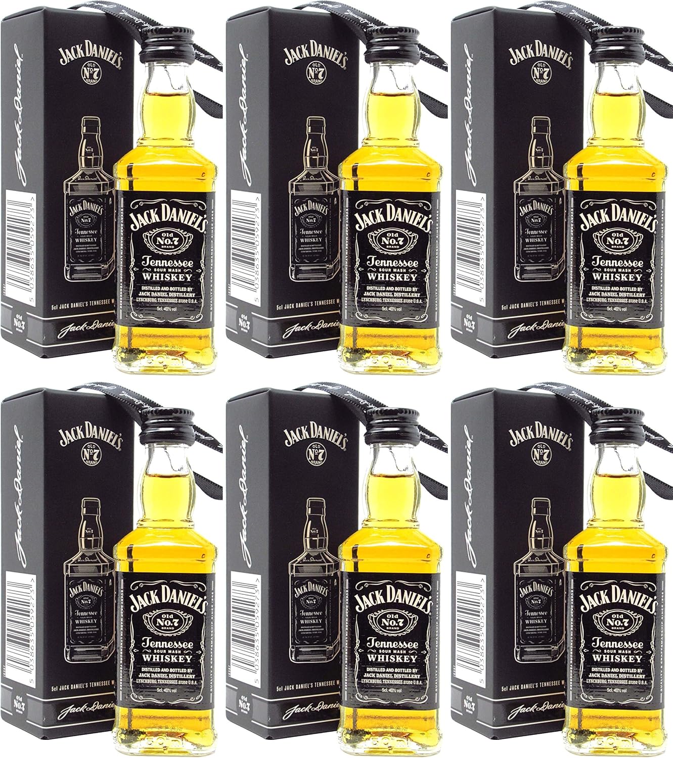 Jack Daniels Old No 7 Miniature Christmas Tree Decoration X 6 Gift Set Decorations Originales Decorations De Saison Dwteam In