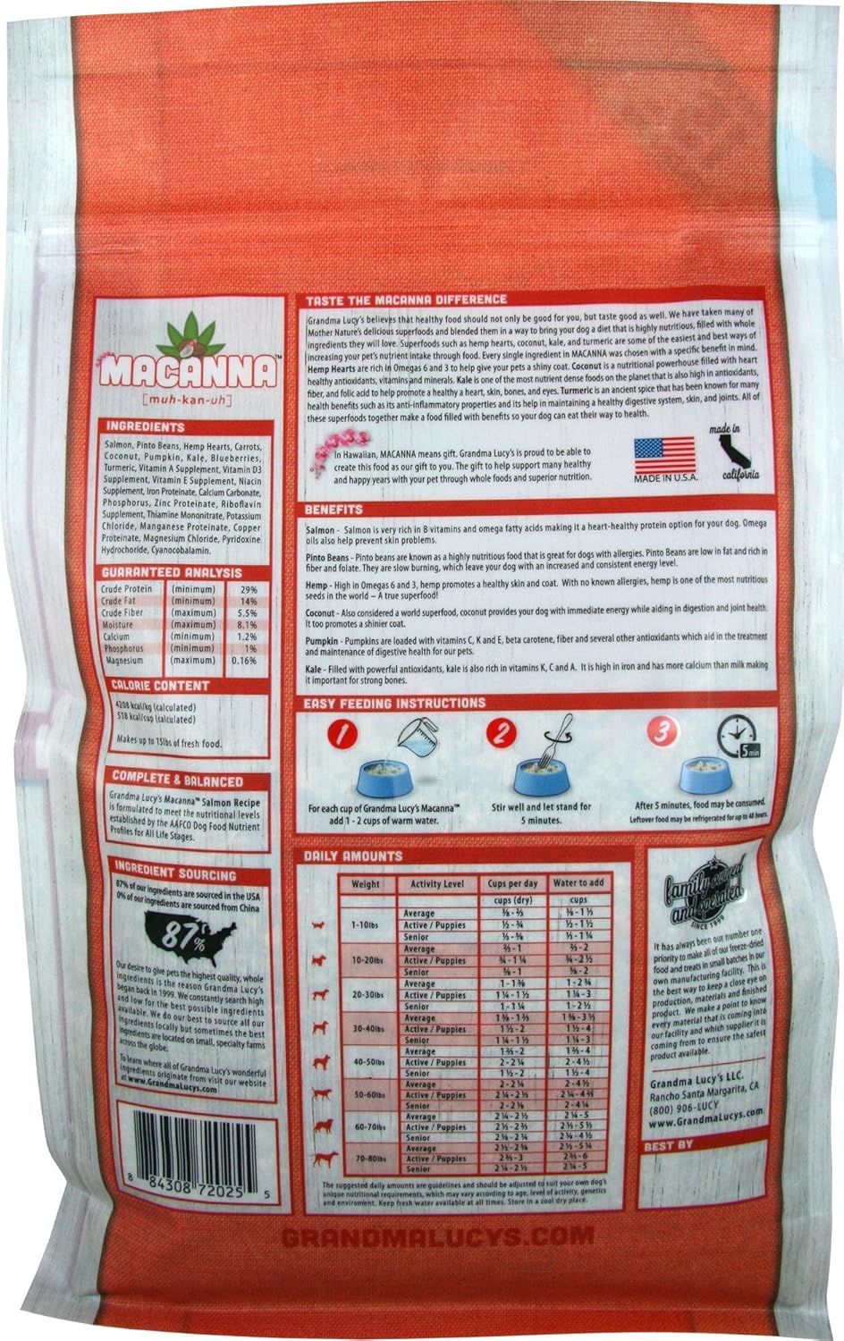 grandma lucy's macanna review