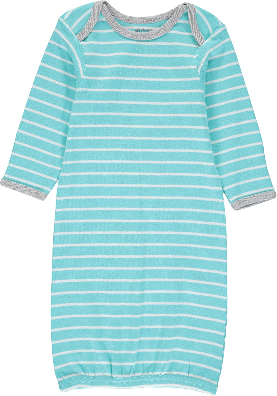 Wan-A-Beez Baby 3 Pack Printed Gown - Turquoise Whale, 0-6 Months: Clothing