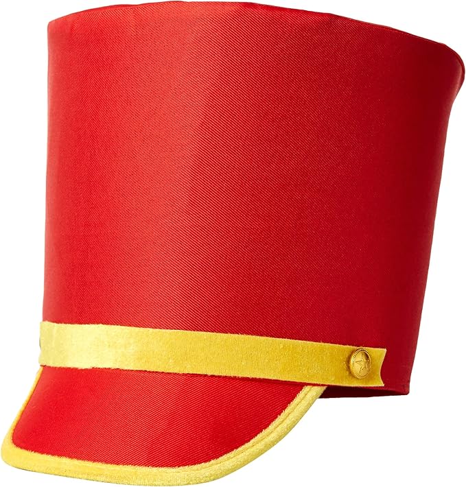 Forum Novelties Men's Deluxe Toy Soldier Hat, Red/Gold, One