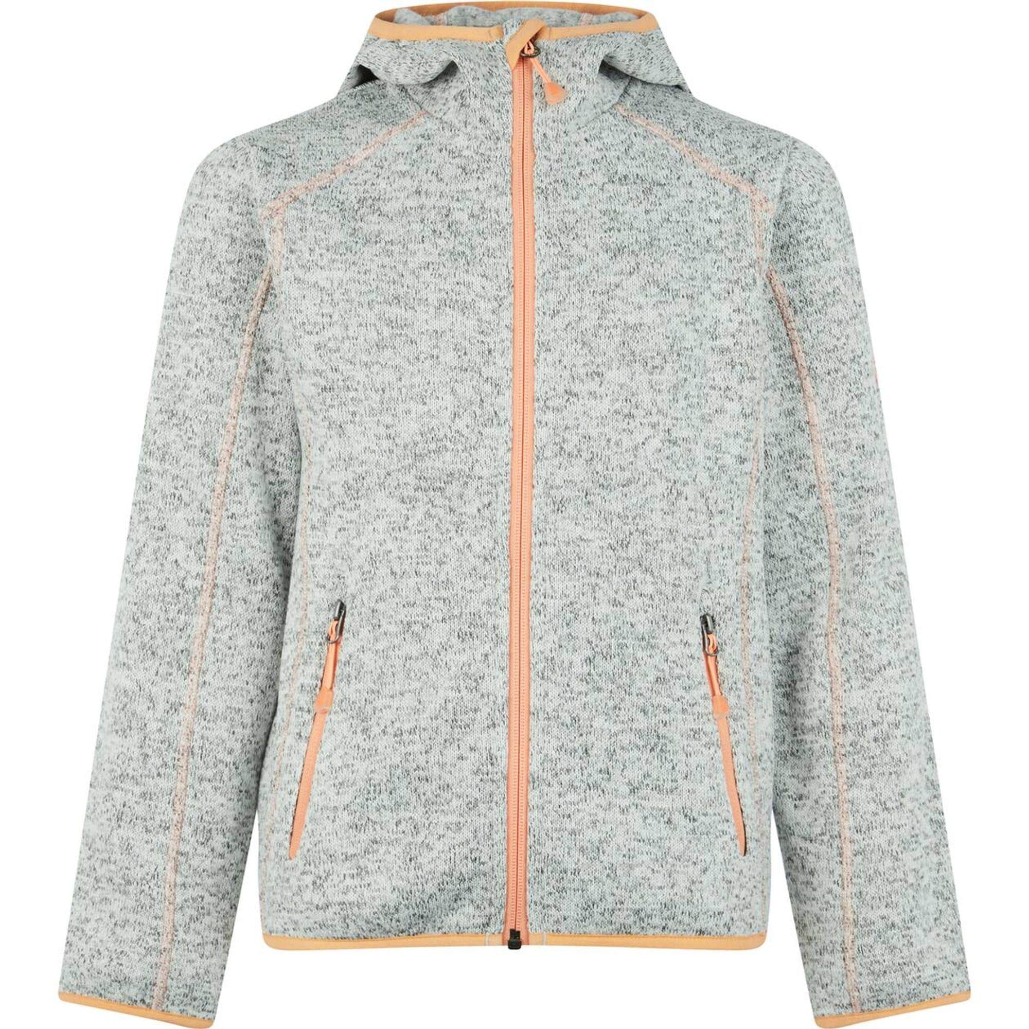 Mckinley Fleece Jacket Skeena Girls Fleece Jacket - Melange/White, 140