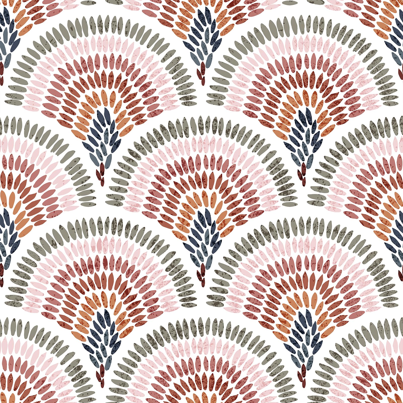 Photo 1 of VEELIKE Vintage Seigaiha Wave Geometric Peel and Stick Wallpaper Boho Geometric Art Deco Wallpaper for Accent Wall Bedroom Renter 17.7''x354'' Removable Abstract Wall Mural Self Adhesive Contact Paper