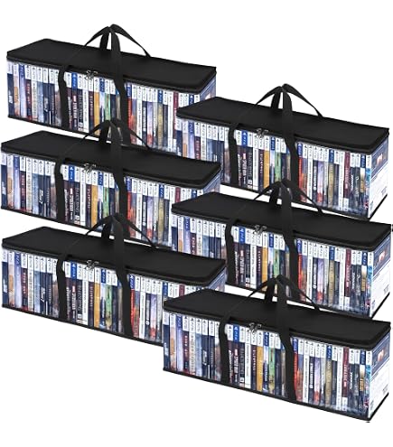 Amazon.com: CCidea DVD Storage Bags Set of 6, Clear PVC Media