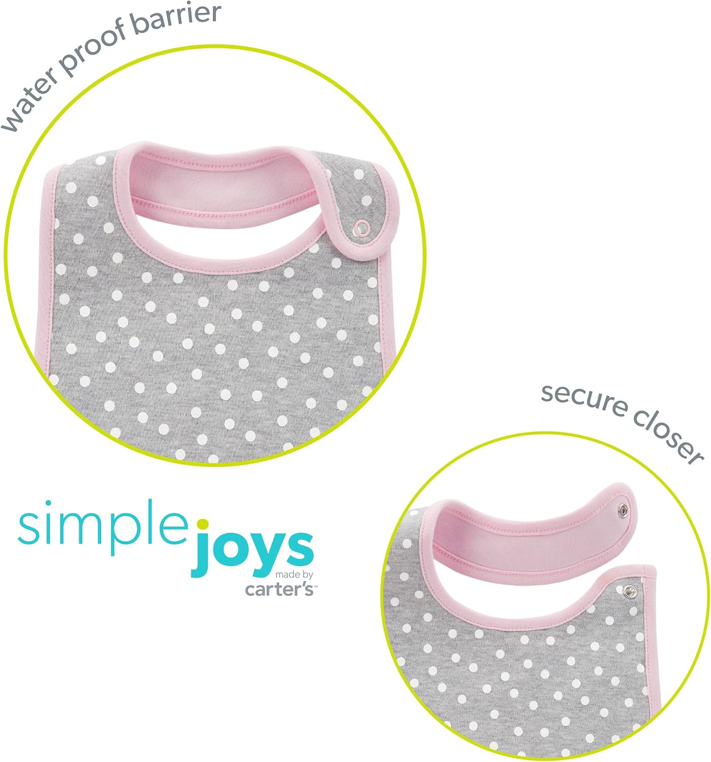 Simple Joys by Carter's Baby Boys' 4-Piece Bodysuit, Pant, Bib and Cap Set: Clothing