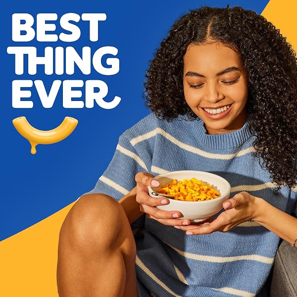 KRAFT MAC AND CHEESE, 12 BOXES, FOR EASY DINNER OR DINNER SIDES, ORIGINAL FLAVOR, NO ARTIFICIAL FLAVORS, PRESERVATIVES OR DYES, 7.25 OZ