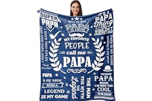 Henazin Grandpa Gifts, Gifts for Grandpa, Papa Gifts, Grandpa Blanket 50"X60", Grandpa Birthday Gifts, Best Grandpa Gifts, Fathers Day Blanket for Grandpa, Papa Gifts from Grandkids, Grandfather Gift