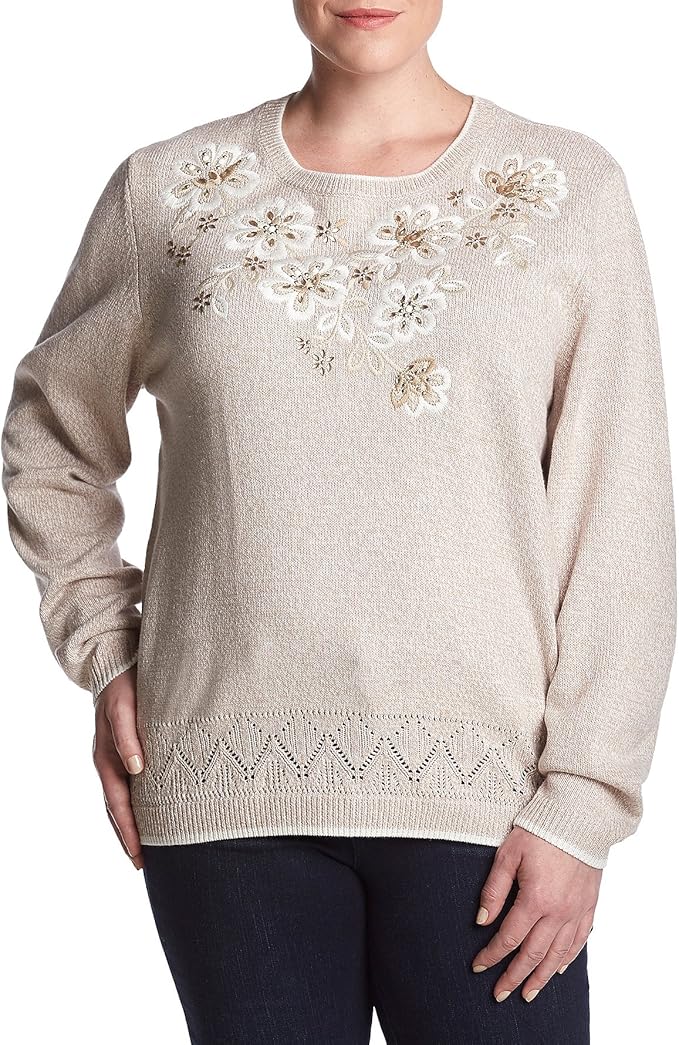 Alfred Dunner Embroidered Sweatshirts PNG Pictures