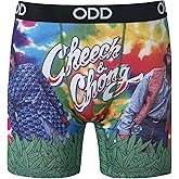 Odd Sox Men's Novelty Underwear Boxer Briefs, Cheech and Chong, Funny Graphic Prints -Small