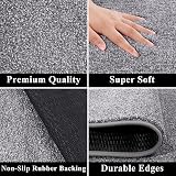 SHACOS Hallway Runner Rug Non Slip Grey 80x300cm Dirt Trapper Indoor Mat view 2