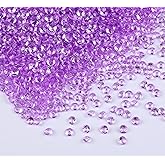 Gintoaria 10000 pcs/Pack Wedding Table Scatter Confetti Crystals Acrylic Diamonds Vase Fillers 4.5 mm Rhinestones for Wedding, Bridal Shower, Vase Beads Decorations (Light Purple)