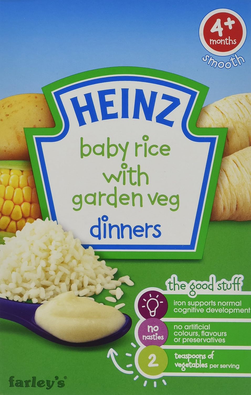 heinz first steps baby rice with garden veg
