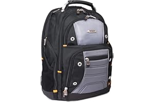 Targus Drifter II Laptop Backpack, Black/Gray – Backpack for Men for Business and Travel, Durable Water-Resistant Material, Fits up to 17" Laptops (TSB239US)