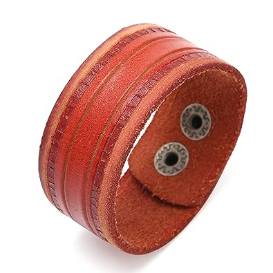 Amazon Pearlypearl淡水パールレザーカフブレスレット磁気リスト