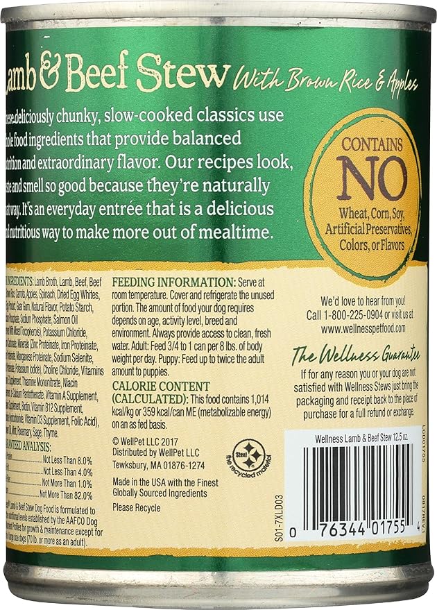 wellness lamb and beef stew